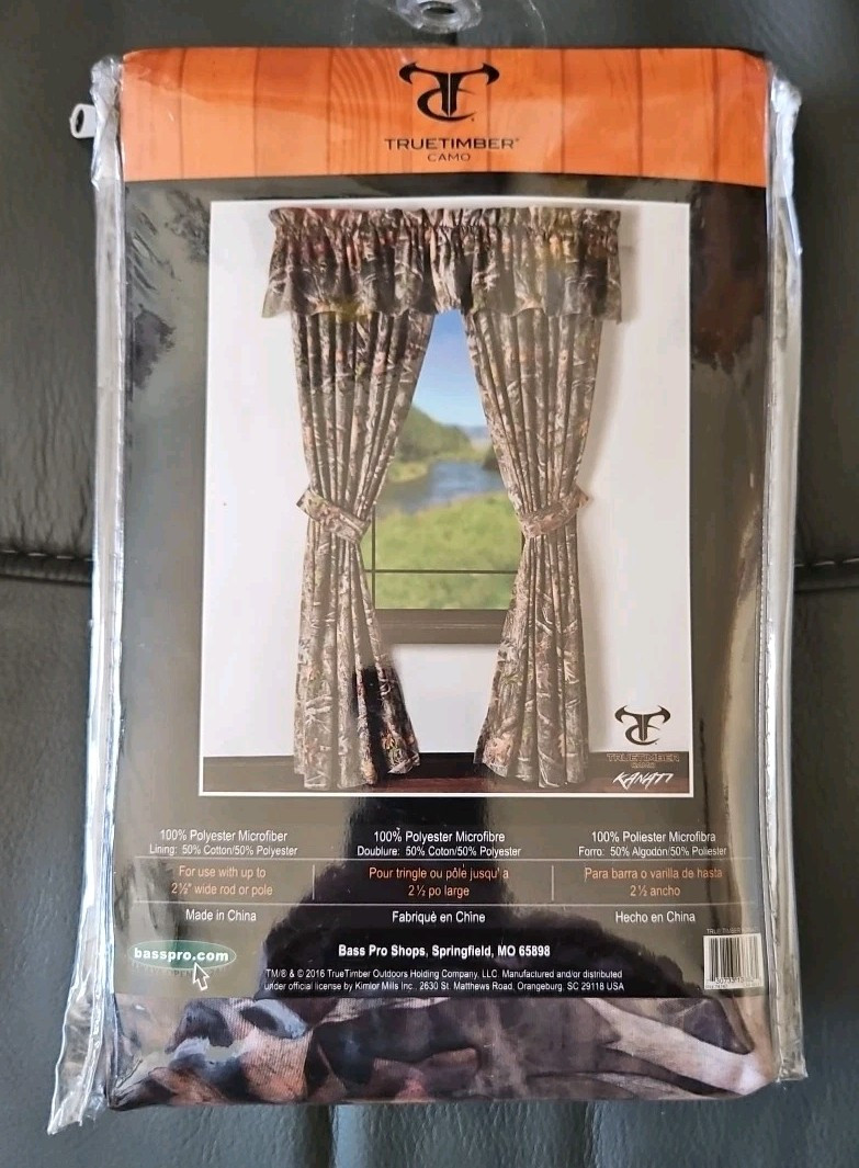 Camo Window Lined Valance by TRUETIMBER 88″x18″ NEW
