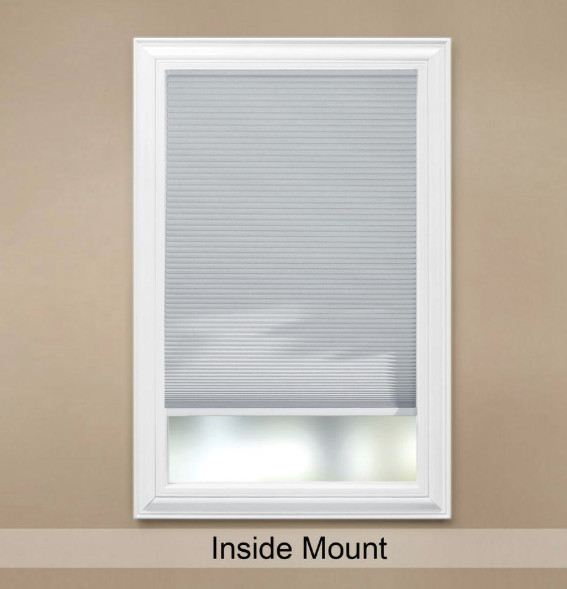 Shadow White 9/16 in. Cordless Blackout Cellular Shade – 51.5 in. W x 64 in. L