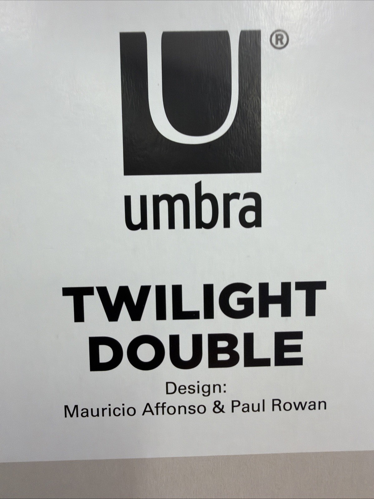 Umbra Twilight Double Curtain Rod Set – TWO SETS 66 to 144 inches