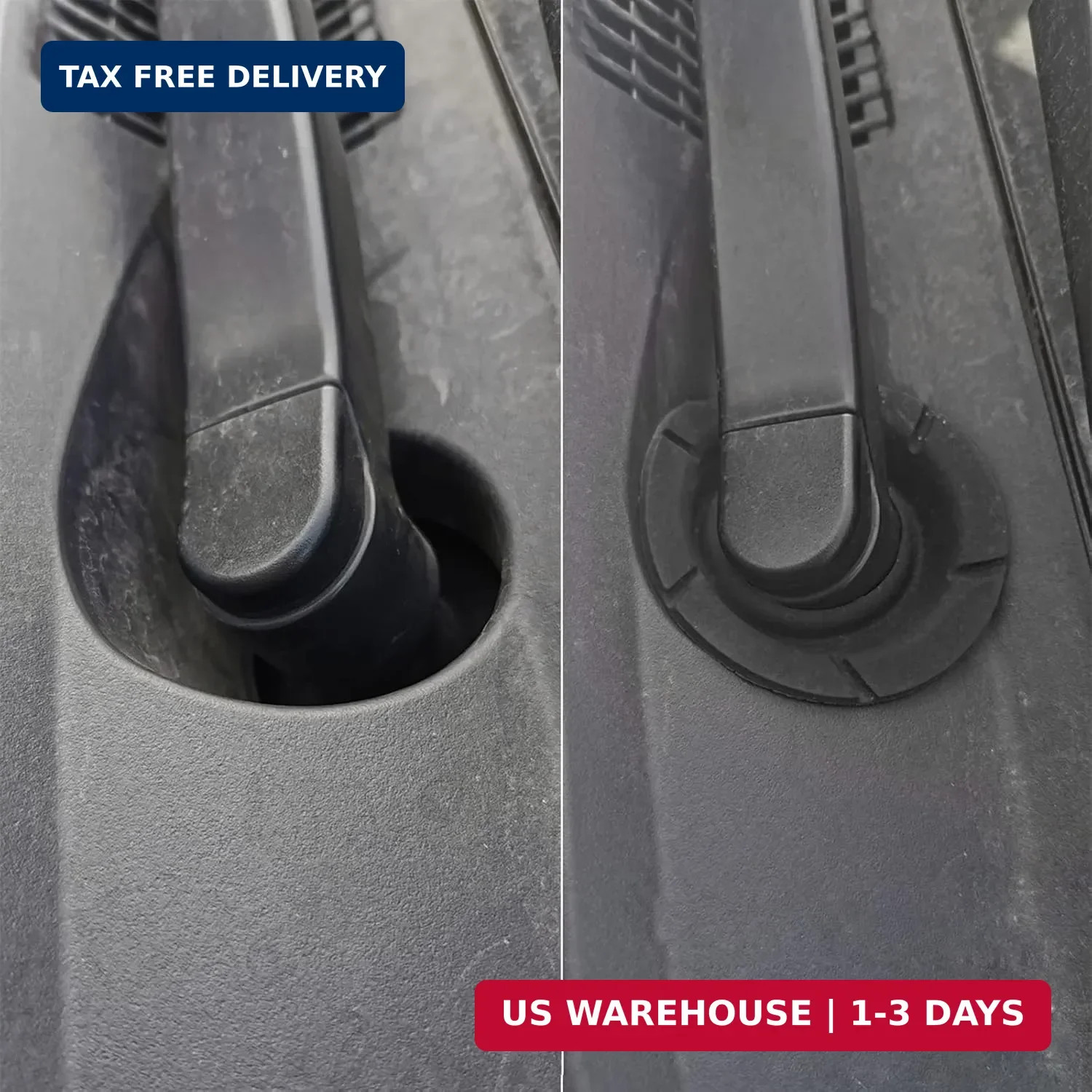 2Pcs Car Windshield Wiper Arm Bottom Hole Protective Cover Silicone Cover Fits M