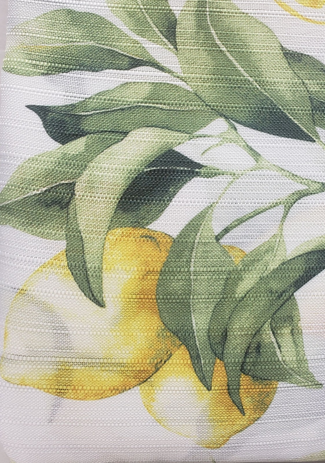 3pc Printed Kitchen Curtains Set:2 Tiers(26″x36″)&Valance(52″x18″)LEMONS,Tribeca