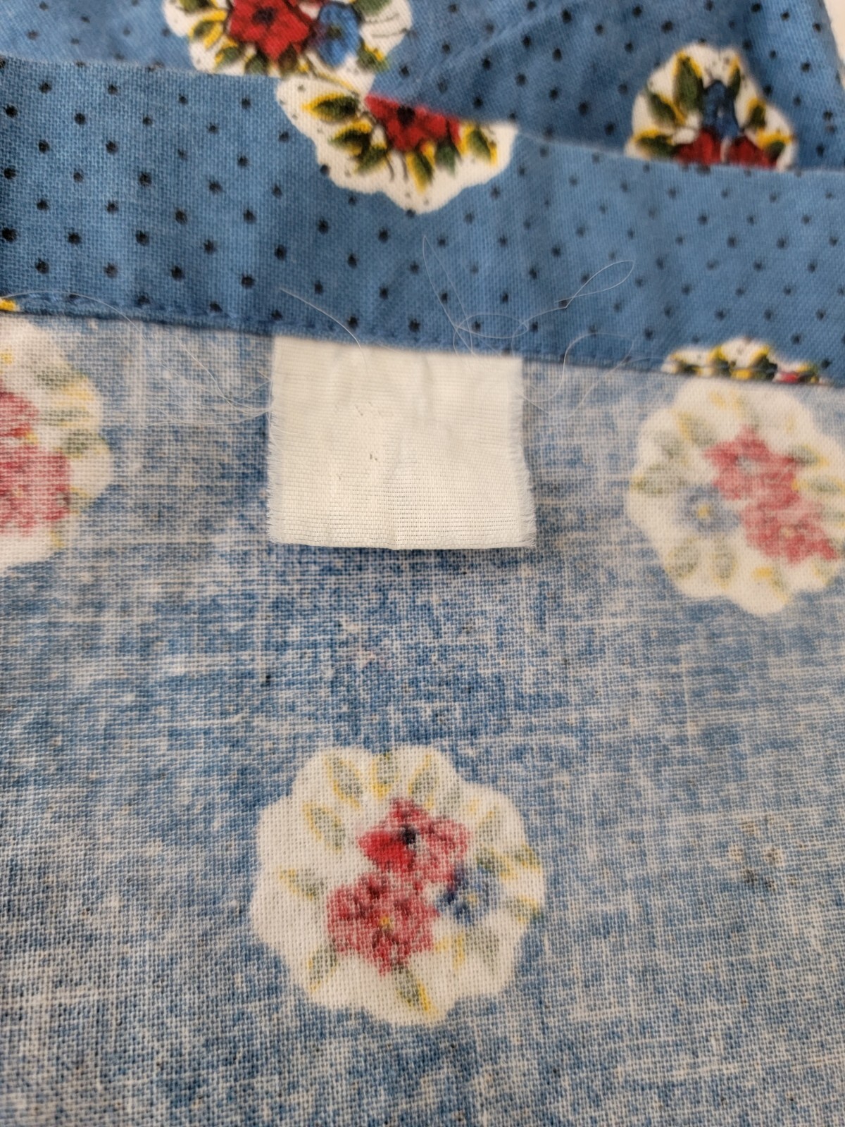 CHOOSE QUANITY Country French Pleated Valance Blue Red Floral Clean 71 x 14.5