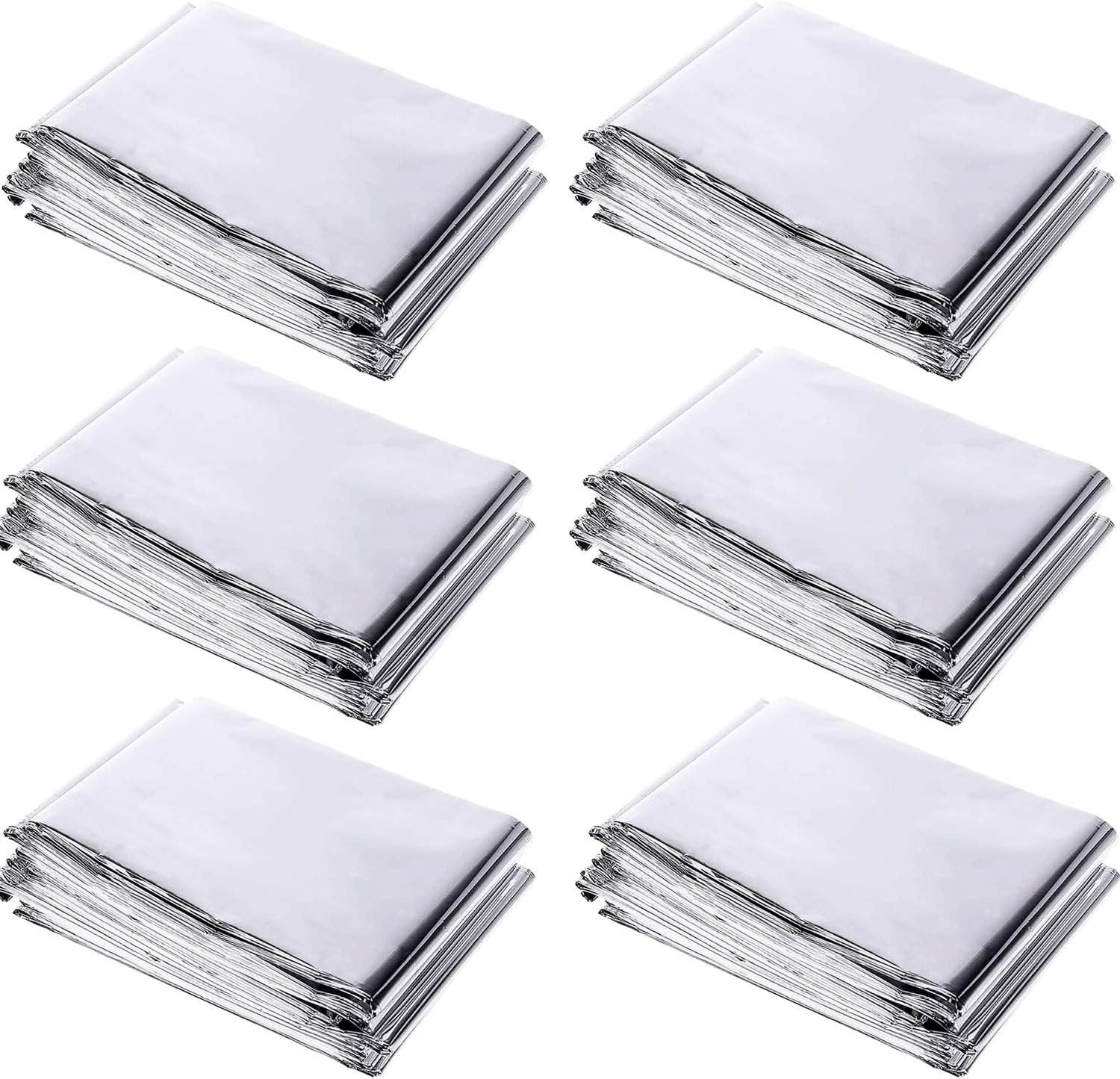 6 Pack High Silver Reflective Mylar Film, Garden Greenhouse Covering Foil