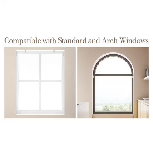 Cordless Faux Wood Side Mounting Bracket Set in White – 2 In. & 2.5 In. New