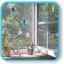12 Pcs Hummingbird Retractable Screen Door Magnets Butterfly Dragonfly Double