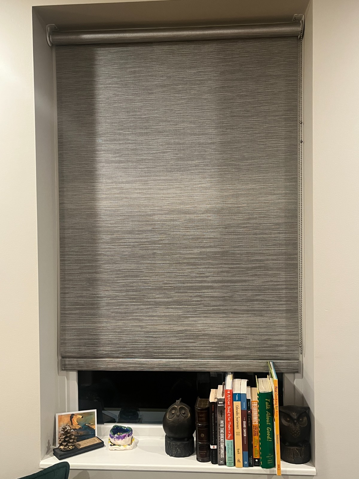 Hunter Douglas Silver Designer Roller Shade (33.25 in wide x 64 in long)