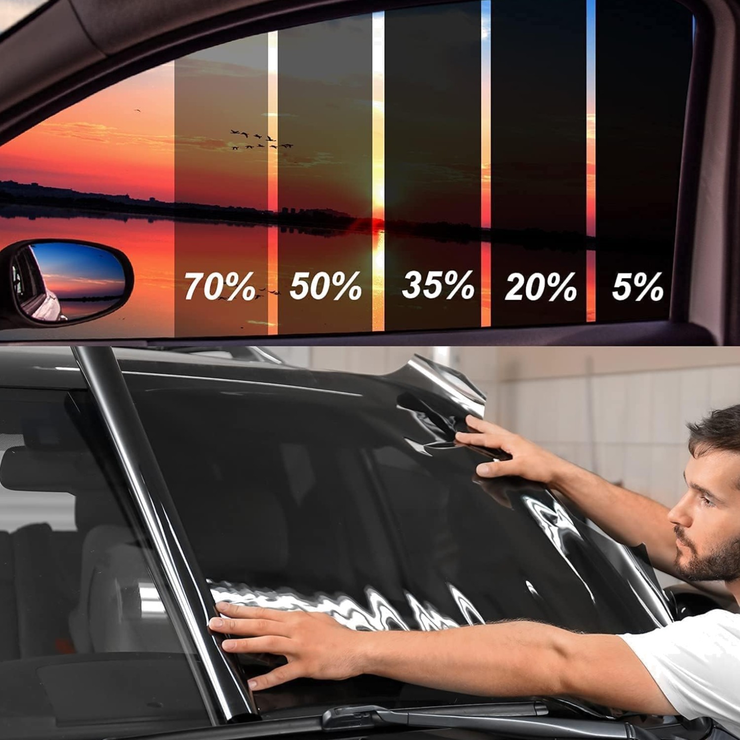 Window Tint Film for Cars, 20% VLT 20in x 10Ft Ceramic Window Tints, Blocks 9…