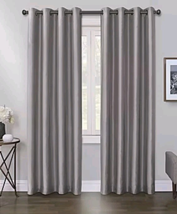 Max Blackout Mystique Grommet Top 100% Blackout Single Panel 50×84 Gray