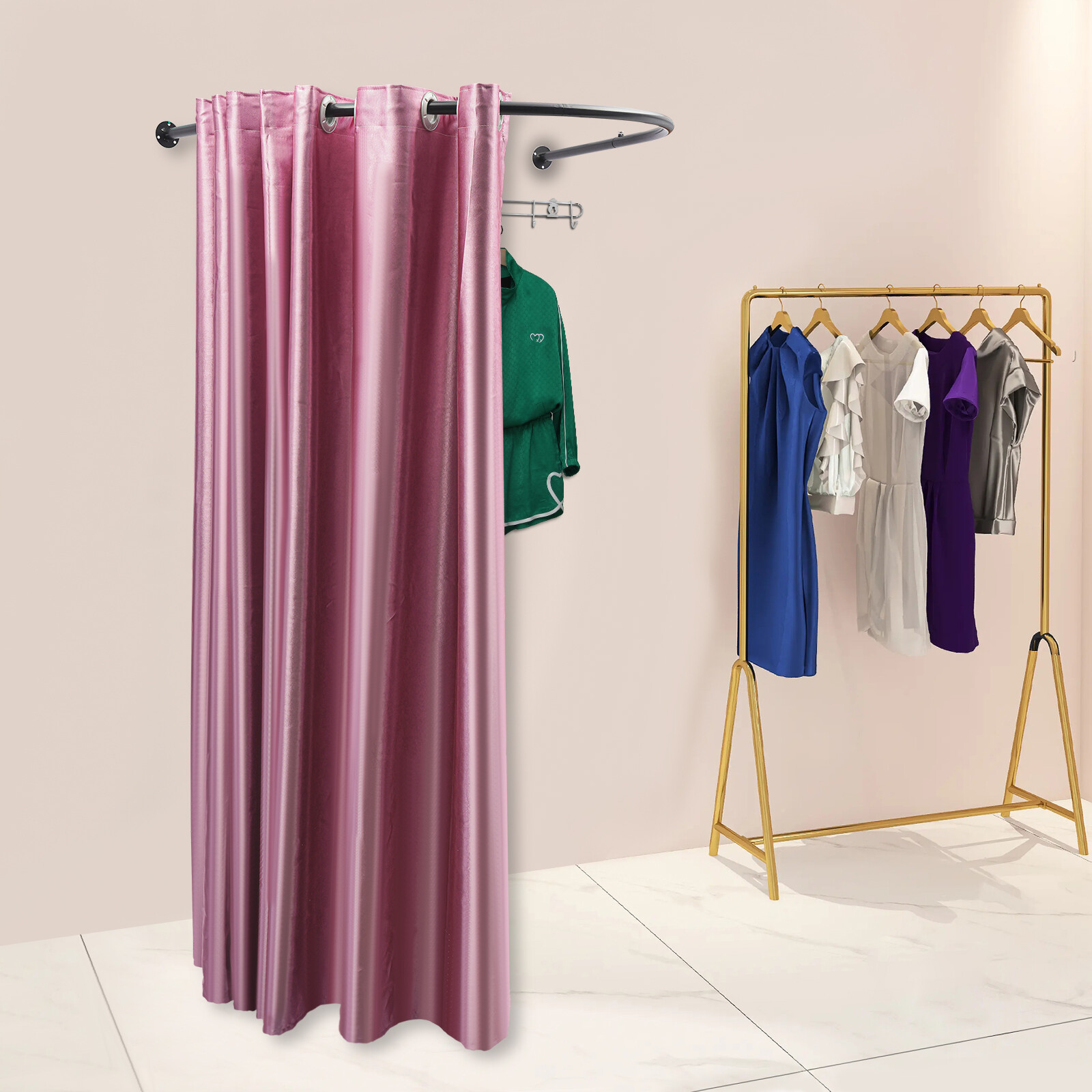U-shaped Store Changing Curtain Clothing Store Privacy Protection Dressing Cloth