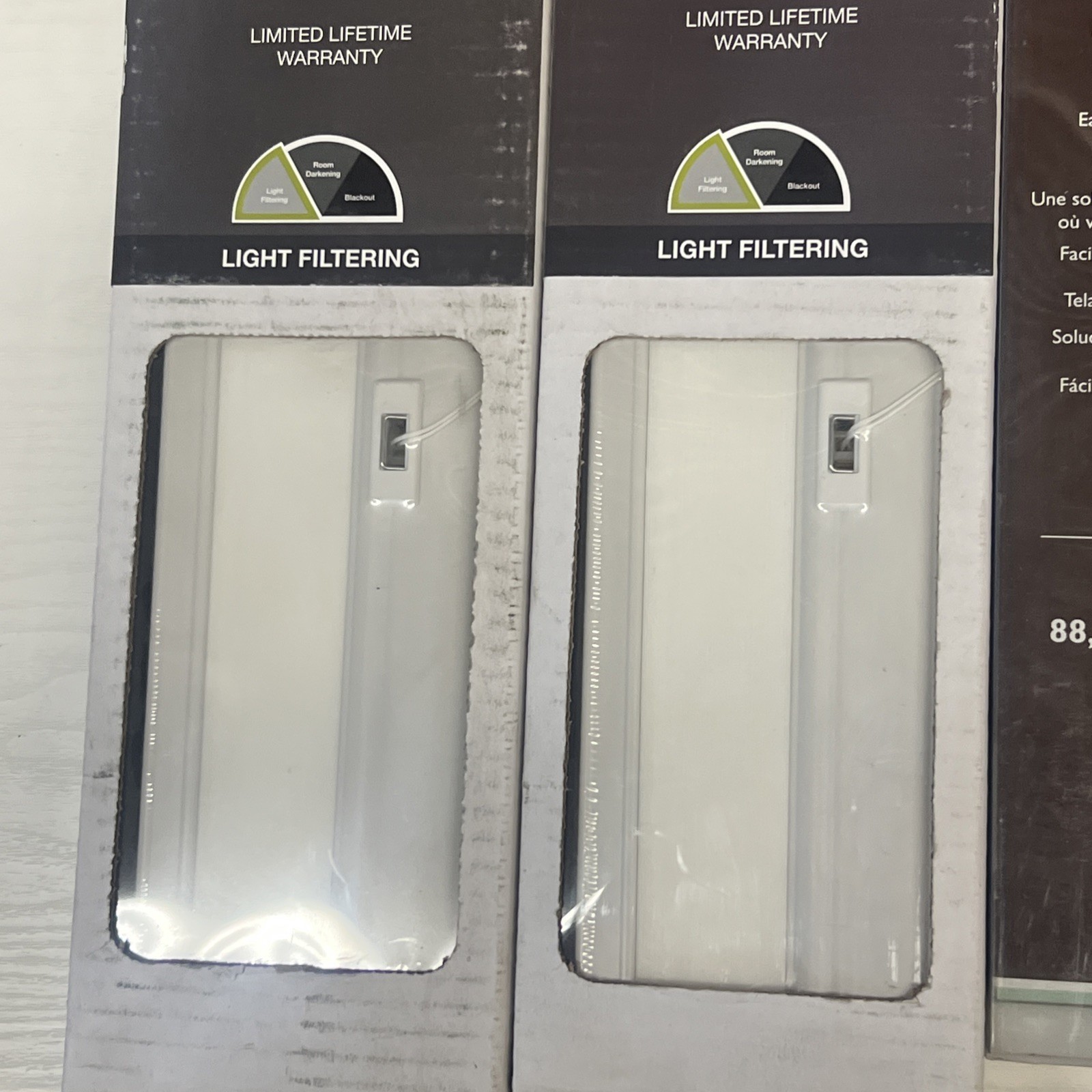 Bali/Allen + Roth Set Of 4 35”X 72” WHITE – Cellular Shade New
