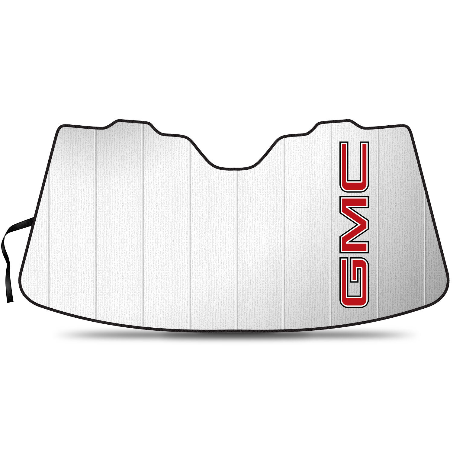 GMC in Red Logo Stand Up Universal Fit Auto Windshield Sun Shade