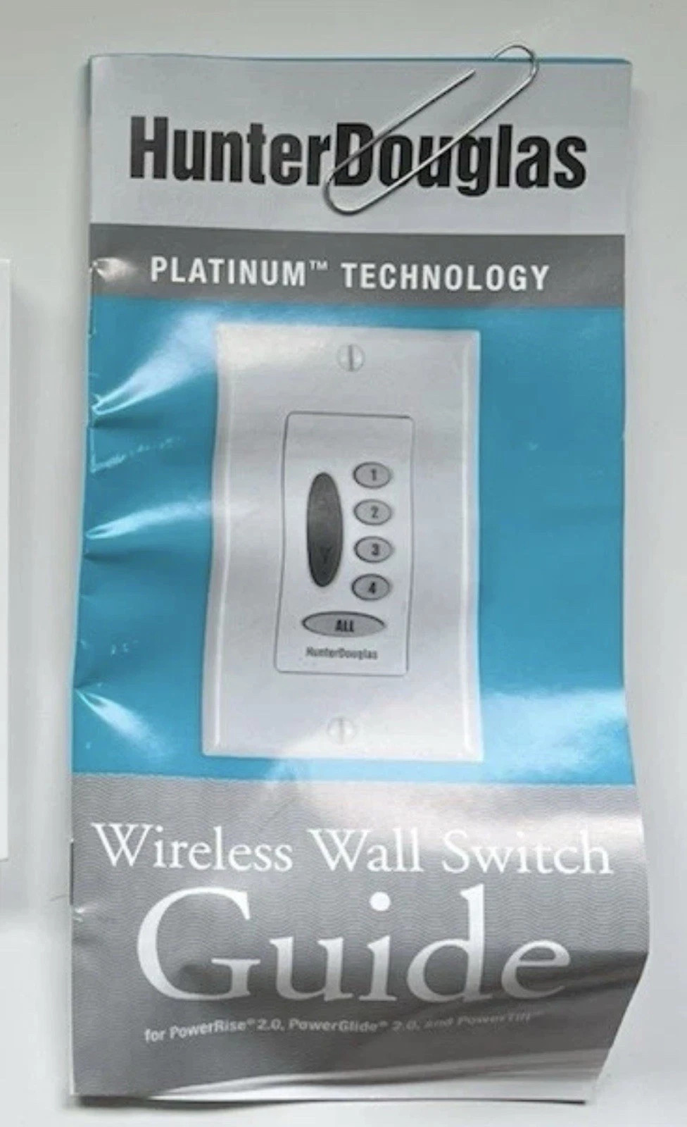 Hunter Douglas Platinum wireless wall switch remote 2986350000 1 101112 SK