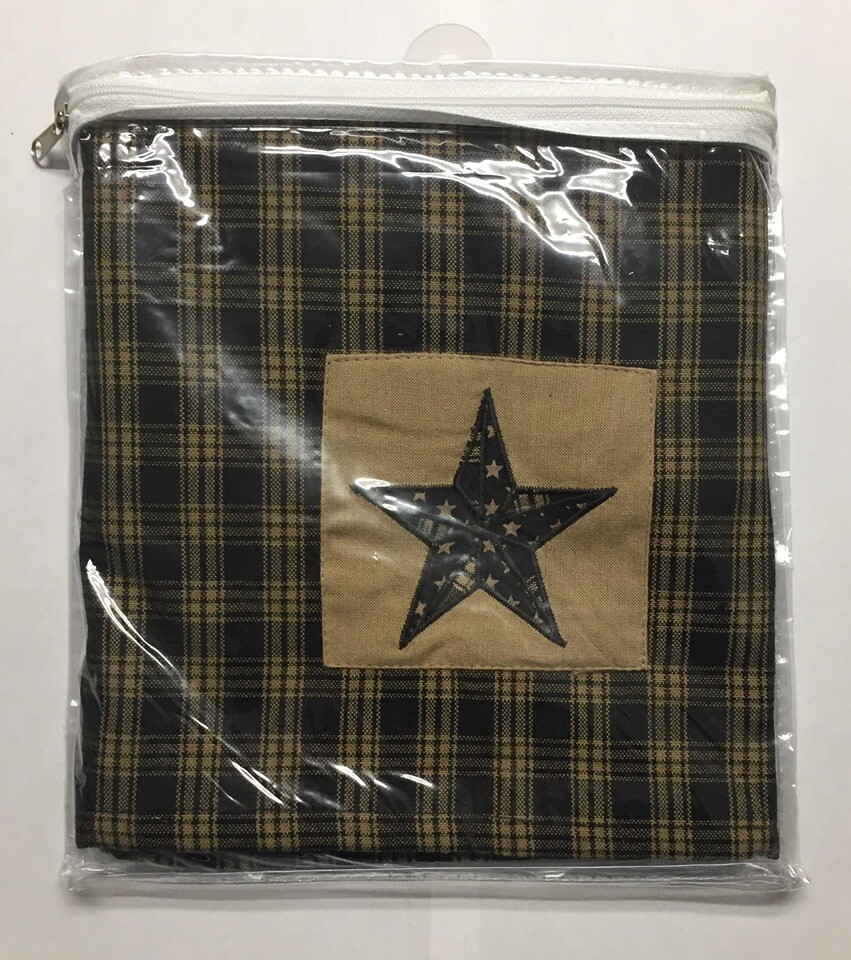 PD Sturbridge Black Lined Patch Valance
