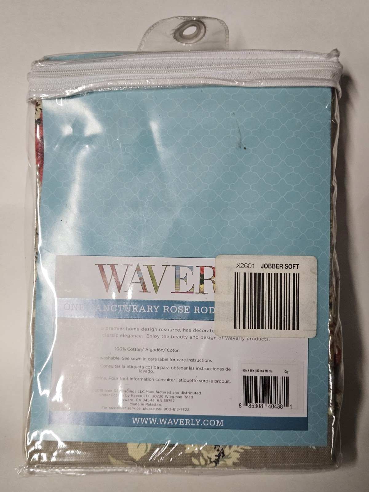 Waverly SANCTUARY ROSE Curtain Panel Farmhouse Floral NEW CLAY 63 & 84L Availabl