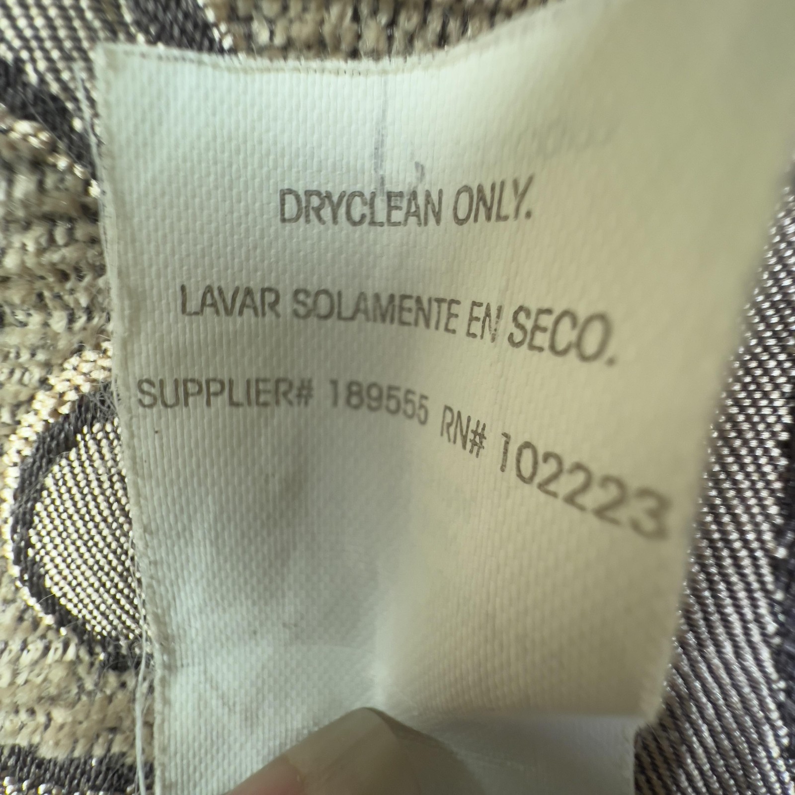 Chris Madden Scalloped Valance Beige Floral Textured Curtain Made To Measure