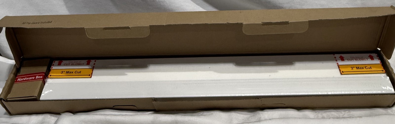 HDC Cordless Light Filtering Cellular 23″ W x 72″ L Shade in Snow Drift, NEW