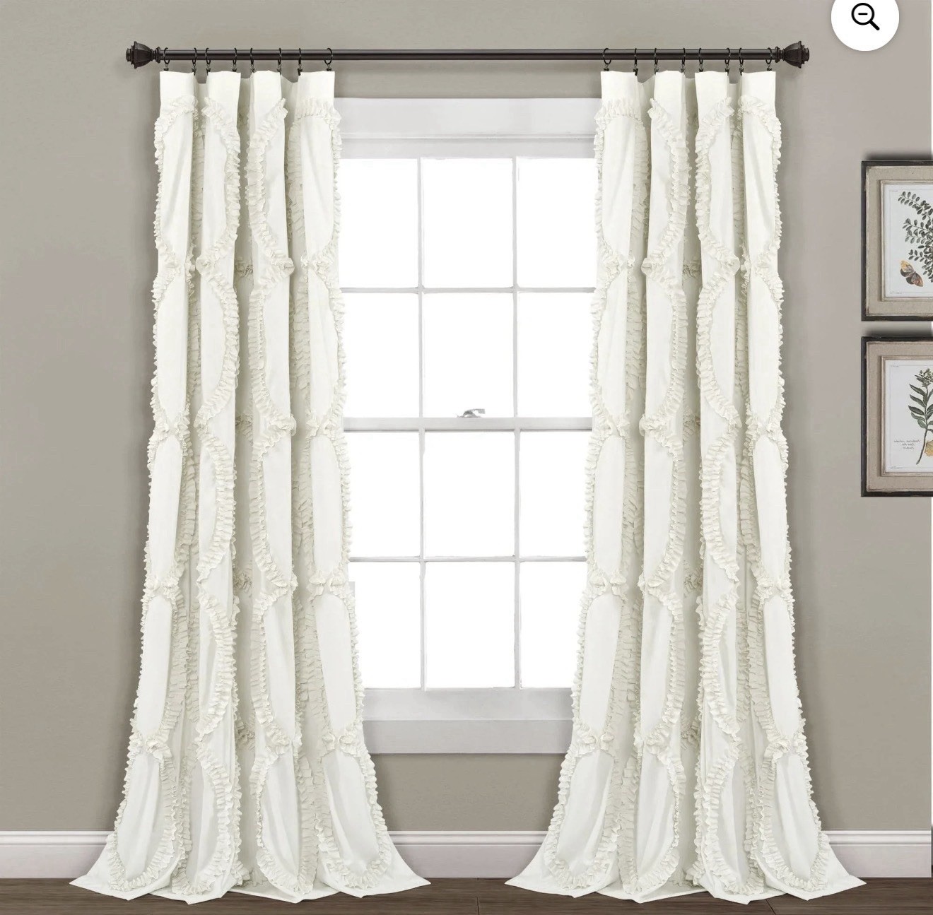 Triangle Home Fashions Avon Rod Pocket Single Panel 54 X 84