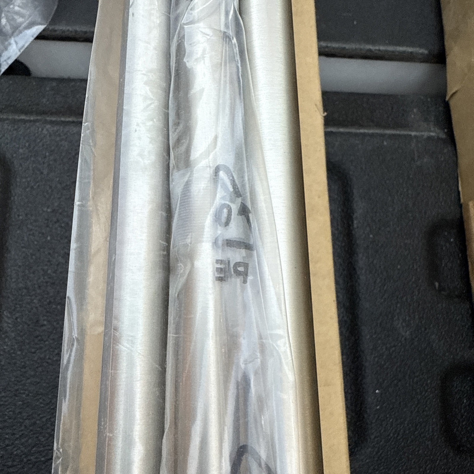 Pottery Barn Standard Curtain Rod & Wall Bracket 60-108″ – .75″ – Pewter – New