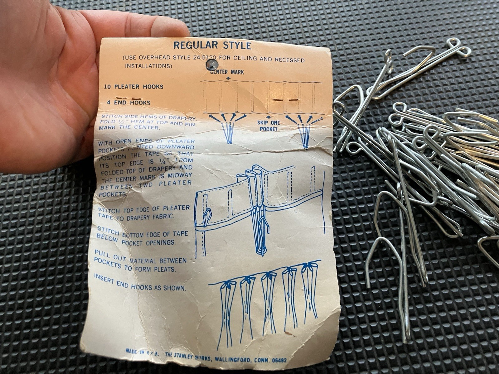 DRAPERY Curtain METAL HOOKS Assorted LOT See Photos