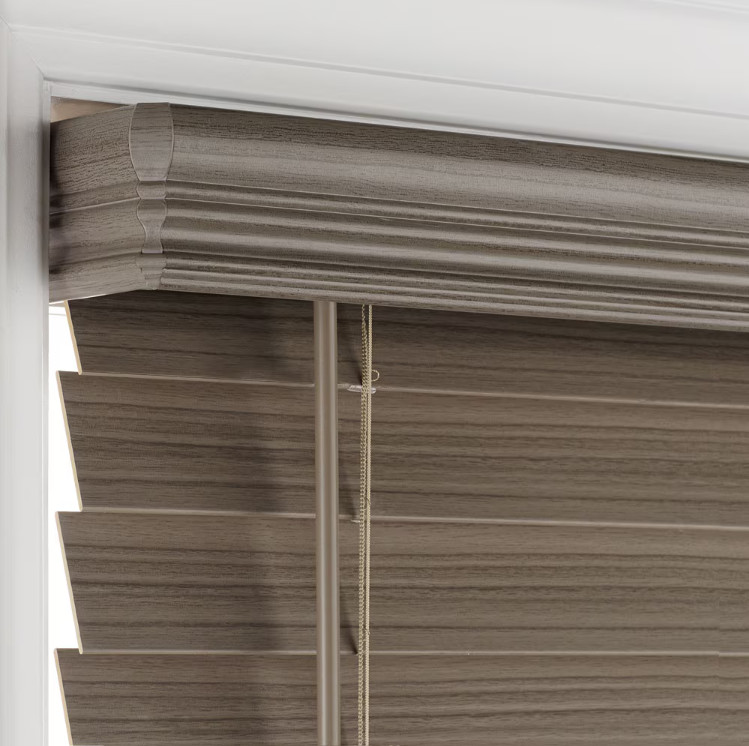 Gray Rooom Darkening 2.5″ Faux Wood Blind – 30″W x 48″L (Actual Size: 29.5″ W)