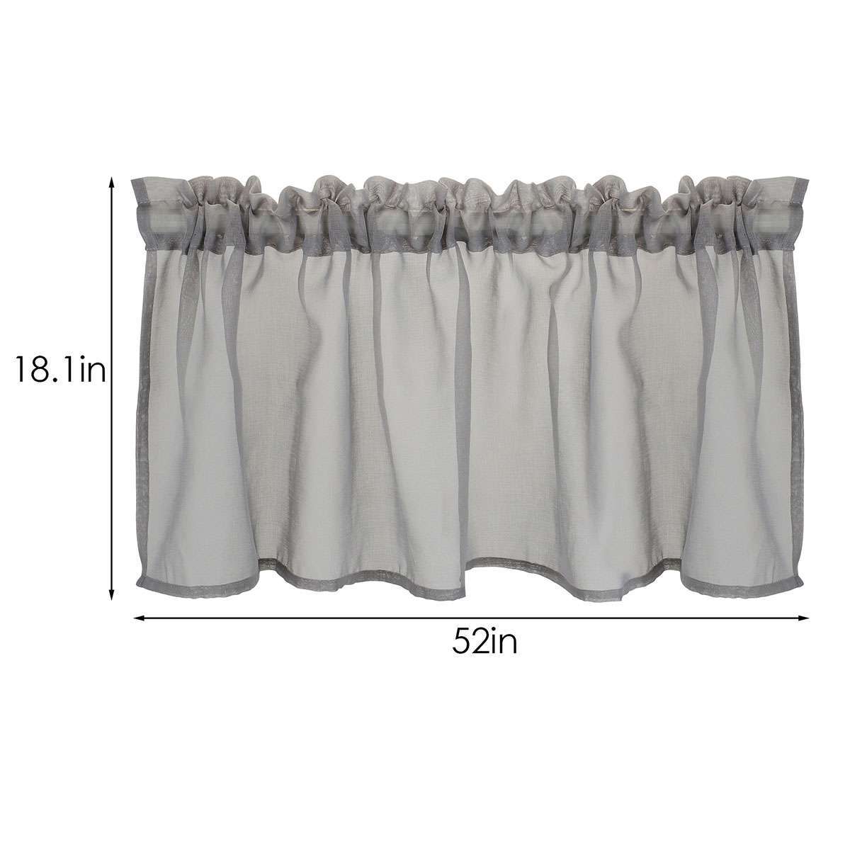 Wave Waterfall Valance Swag Window Curtain Kitchen Door Sheer Drape Faux Silk