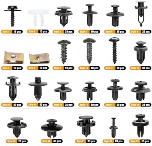 GOOACC 795Pcs Car Push Retainer Clips & Auto Fasteners Assortment 23 Most Pop…