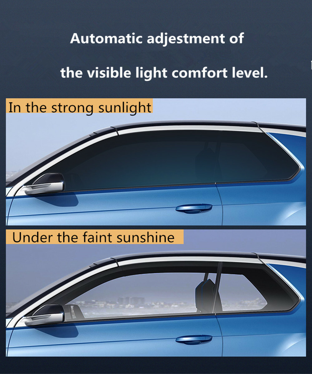 Auto Car Window Glass Tint Smart Color Changed Nano Ceramic Solar Tint 1.52×0.5M