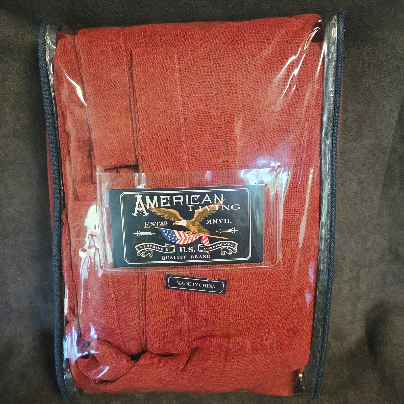 American Living Cape Sheer Window Scarf 52×216 Red Sails NIP New