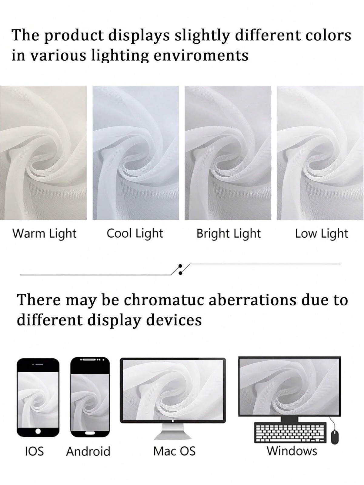 Sheer Solid Color Window Curtain Panel for Living Room Bedroom Light Filtering