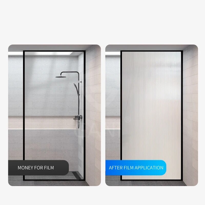 Changhong Strip Glass Film Bathroom Privacy Window Sticker Electrostatic Film