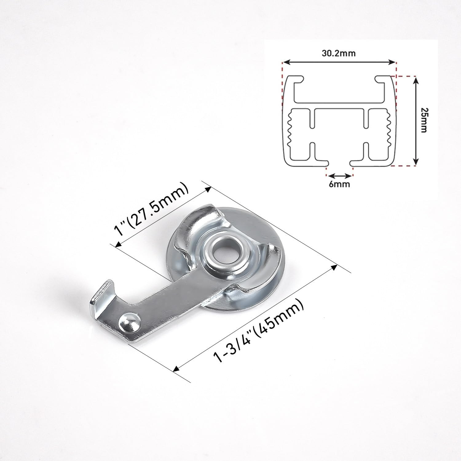 Swivel Ceiling Bracket for Motorized Sliding Curtain – Electric Drapery Top Moun
