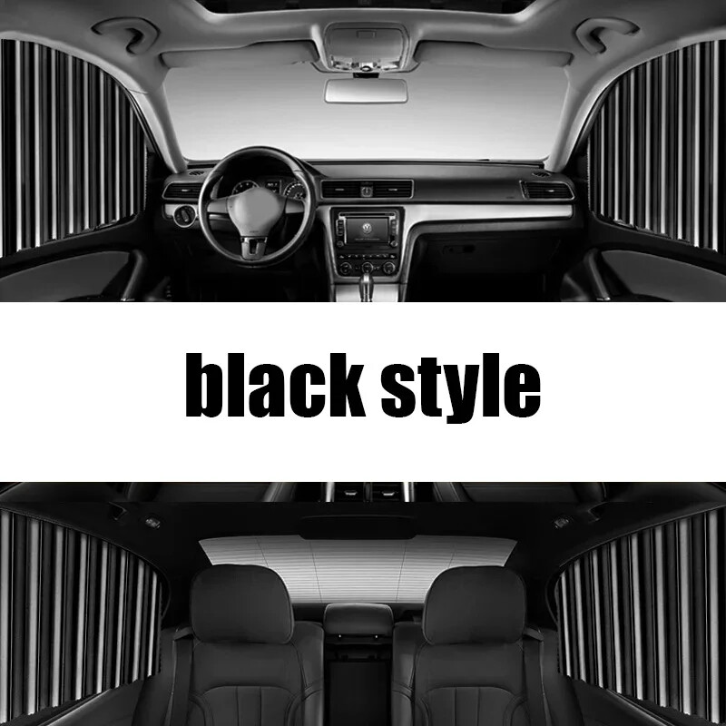 Car Sunshade Curtain Magnets Universal Front Rear Side Window Shades Curtains