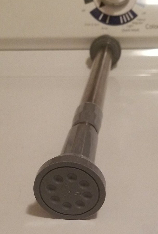 Stainless Steel Gray Adjustable Telescopic Tension Curtain Extension Rod Pole