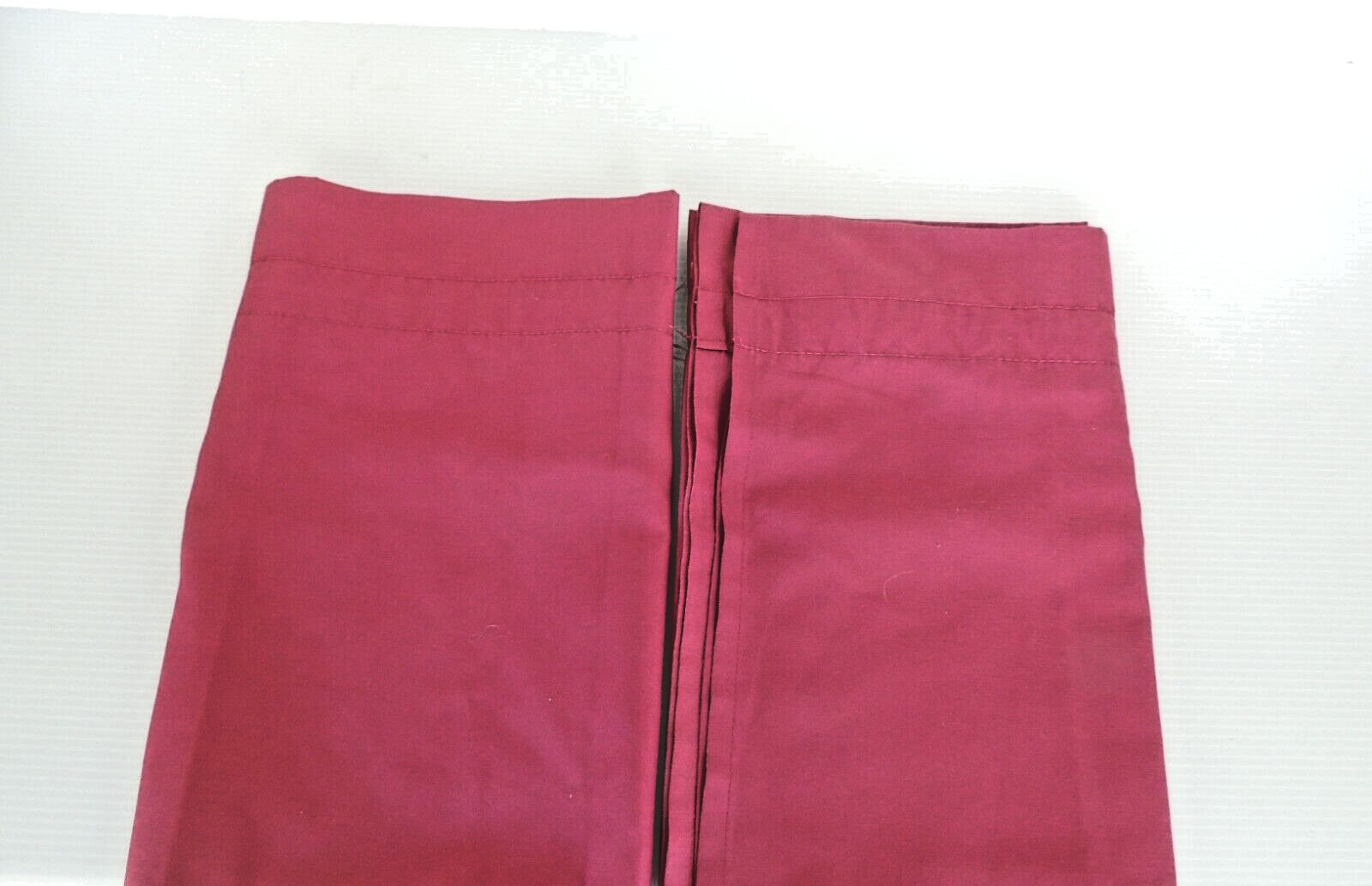 Solid Burgundy Cotton Blend Window Valance 68 x 14 inch