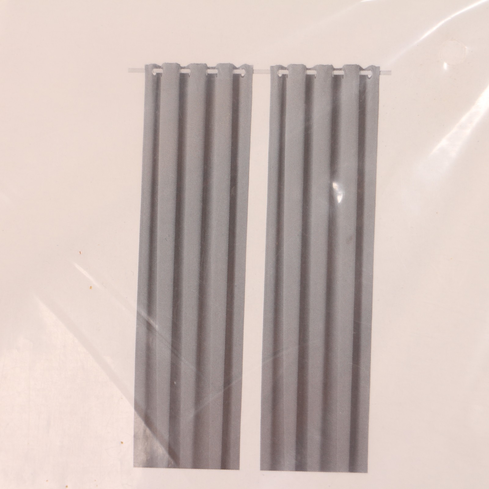 Ikea HILLEBORG Blackout Curtains 2 Panels 57×98″ Gray/Dark Gray 404.250.30, NEW