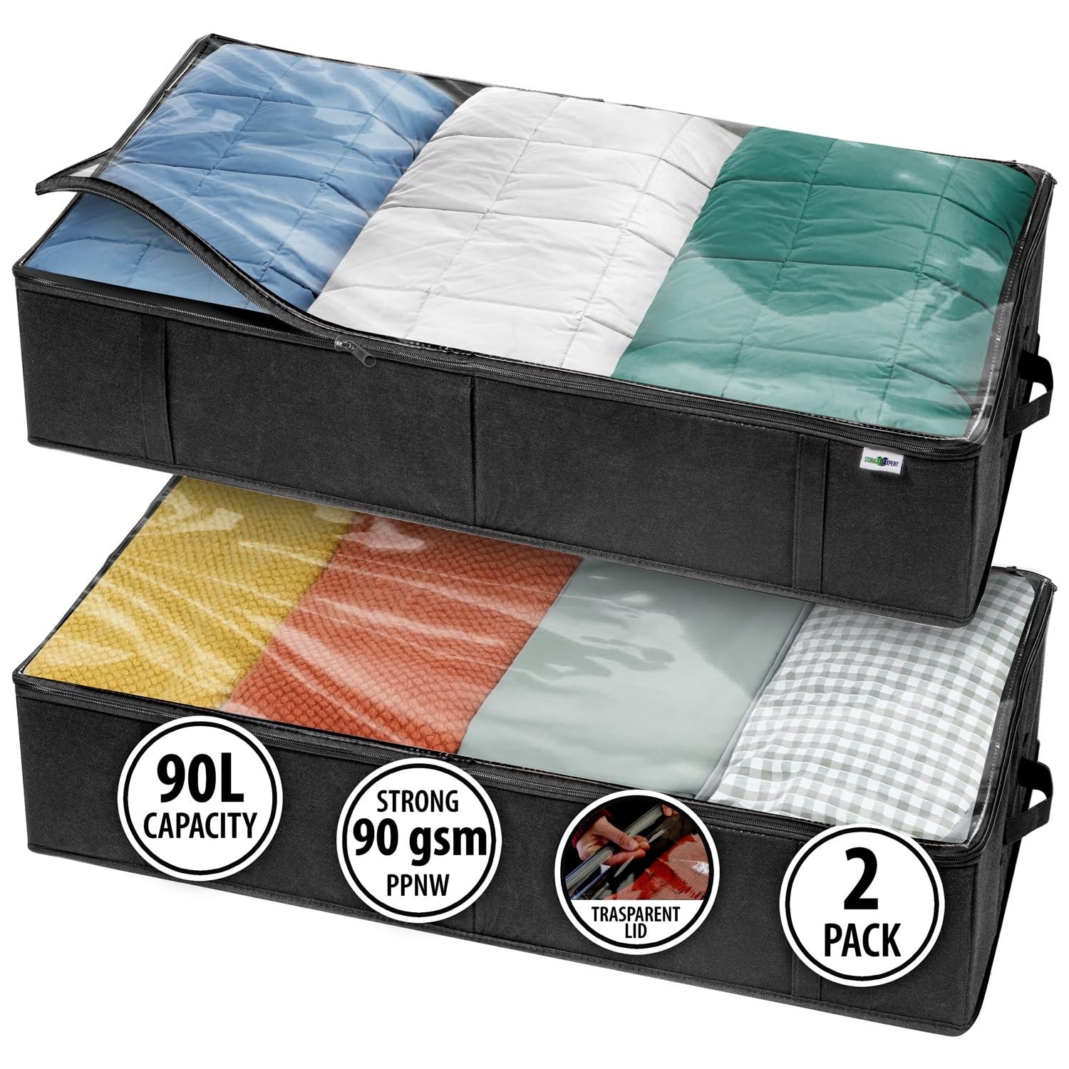 Closet Organizers and Storage – Maximize Space with Under Bed Storage Contain…