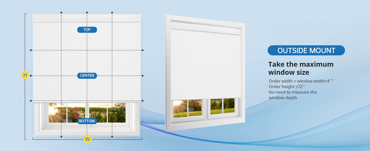 Motorized Blinds with Remote,Thermal Electric Blinds【Solar Panel】,Customizable