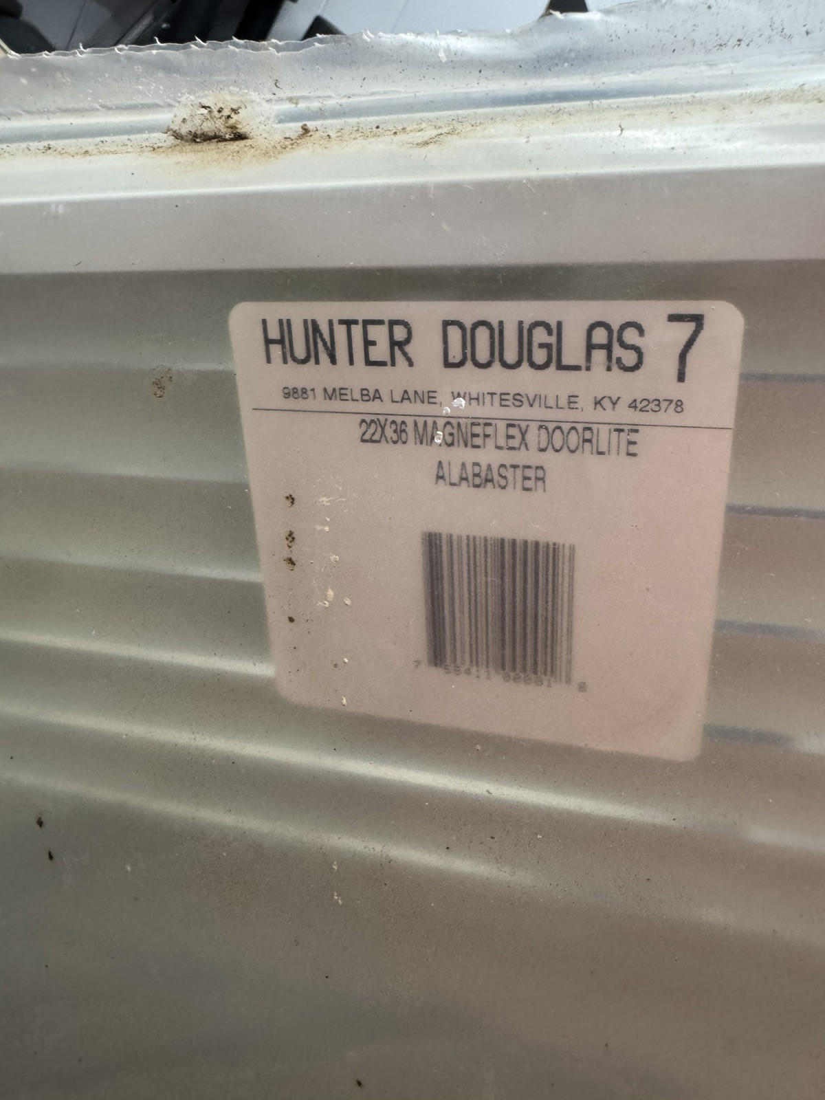 hunter douglass blinds 7 22×36 magneflex doorlite alabaster add on enclosed