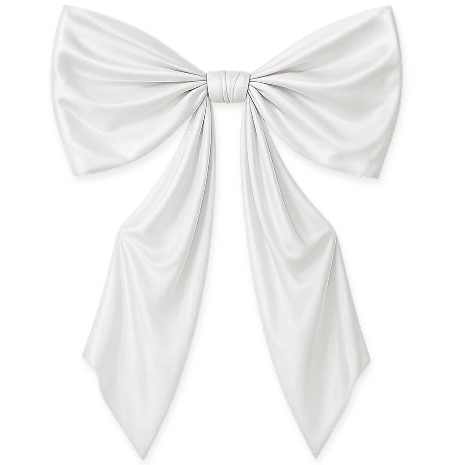 43 x 24 Inches Satin Big Bow Decor, Large White Bow for Backdrop Baby Shower …
