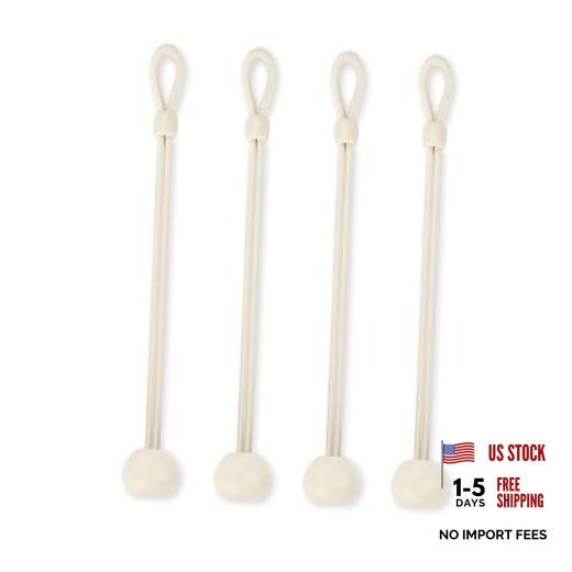 Beige Ultra Long Shade Bungee Tie Downs – 4 Pack – 8in – Beige