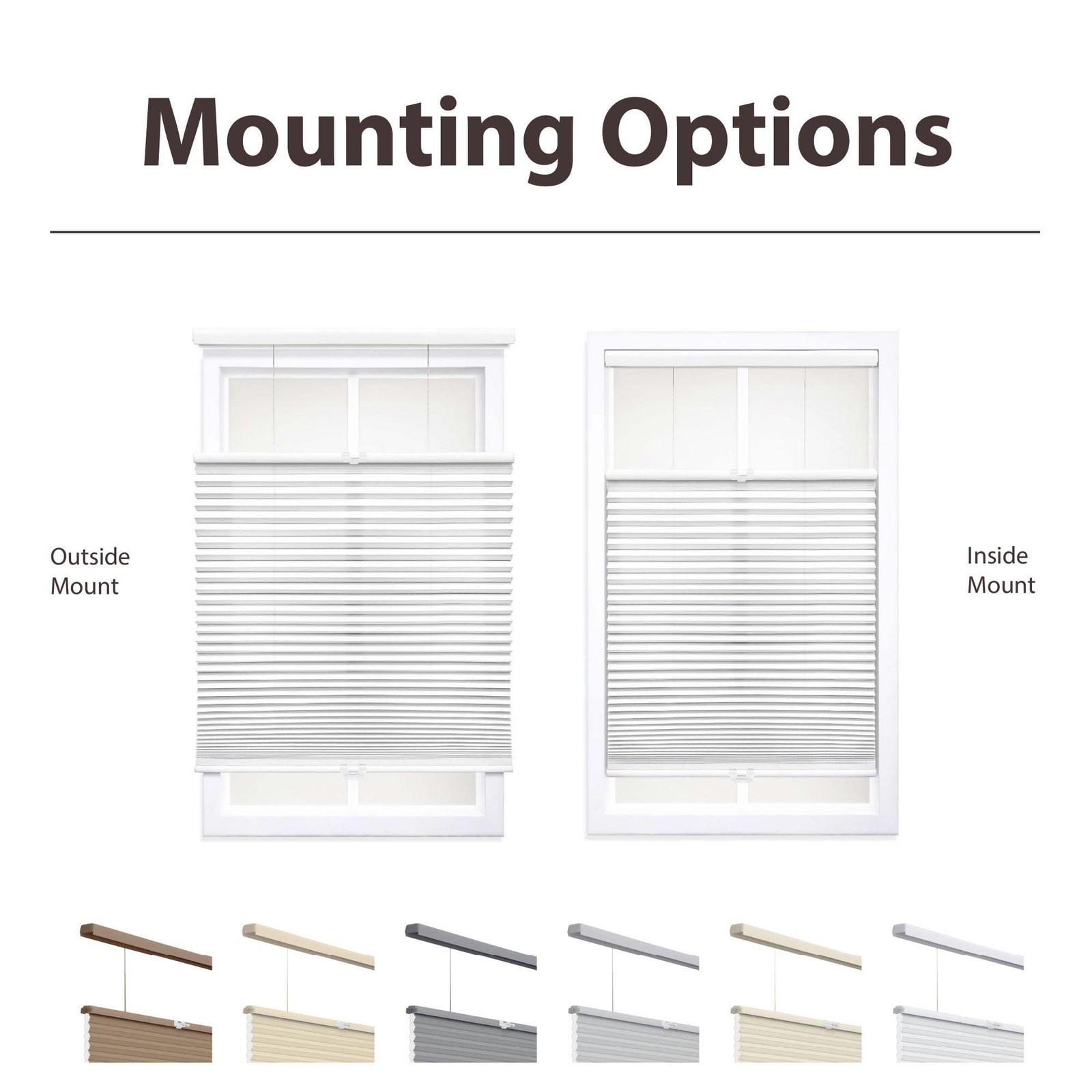 Cordless 1.5″ Light Filtering Top Down Bottom Up Cellular Shade, 20.5″ W x 36…
