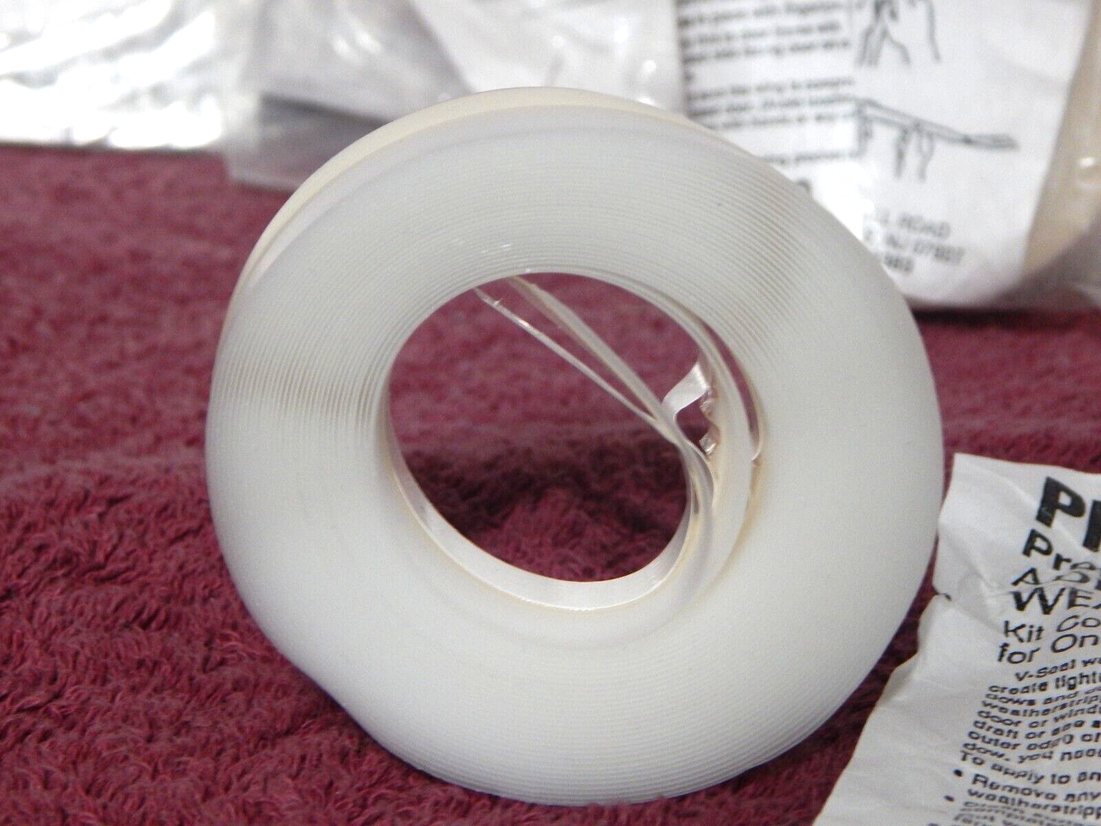 5 Shrink Wrap Window Insulators & Pro Grade Weather Stripping NOS FACTORY SEALED