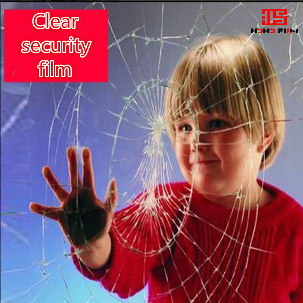 2MIL/4MIL Safety Window Film Shatter Proof Glass protection Home tint HOHOFILM