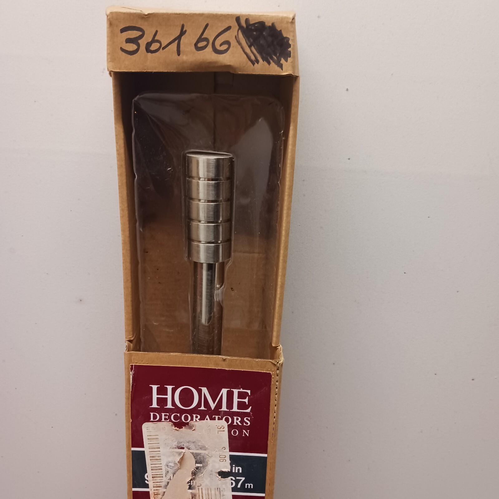Home Decorators Collection 3/4 x 36″x 66″ In. Drapery Rod Brushed Nickle Finish