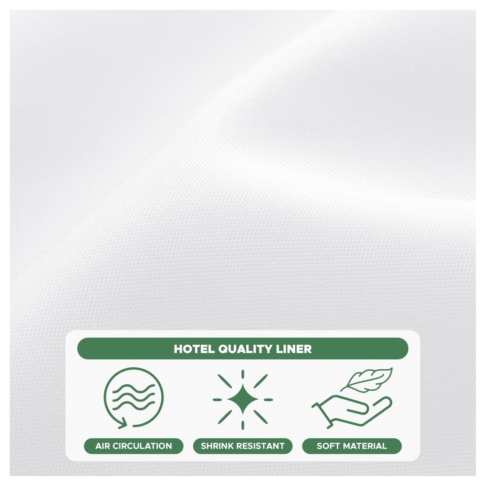 Biscaynebay Fabric Shower Stall Curtain 54″W x 72″L (Pack of 1), White