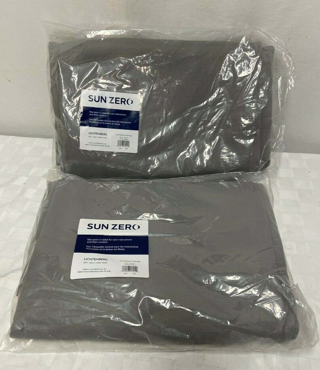 2 Sun Zero Gray Thermal Insulated Grommet Panel Curtains 54″ by 108″ Each