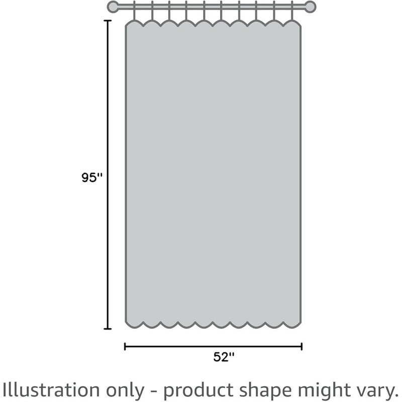 Indoor Outdoor UV Protection Curtain Panel Water Resistant Light Filtering Decor