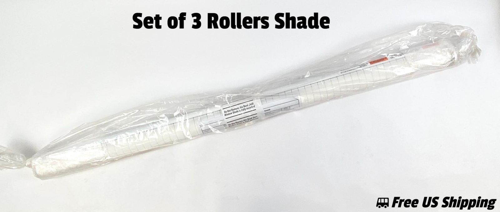 Manual Roller Shade White 44″ Wide Replacement Only Set of 3