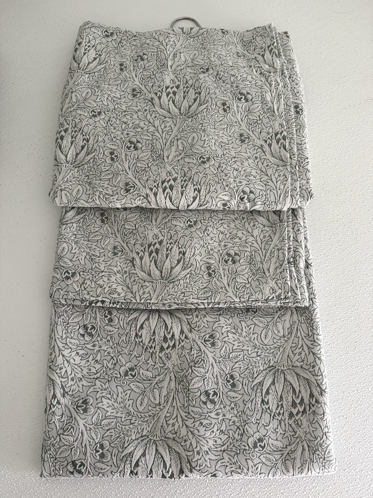 New Morris & C Window Curtains 2 Panels Darkening 37 x 84 Artichoke Sage Green