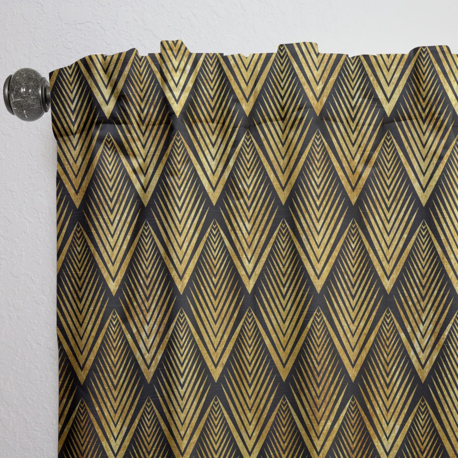 Designq Curtains Art Deco Seal Pattern Curtains For Bedroom Curtains For Living